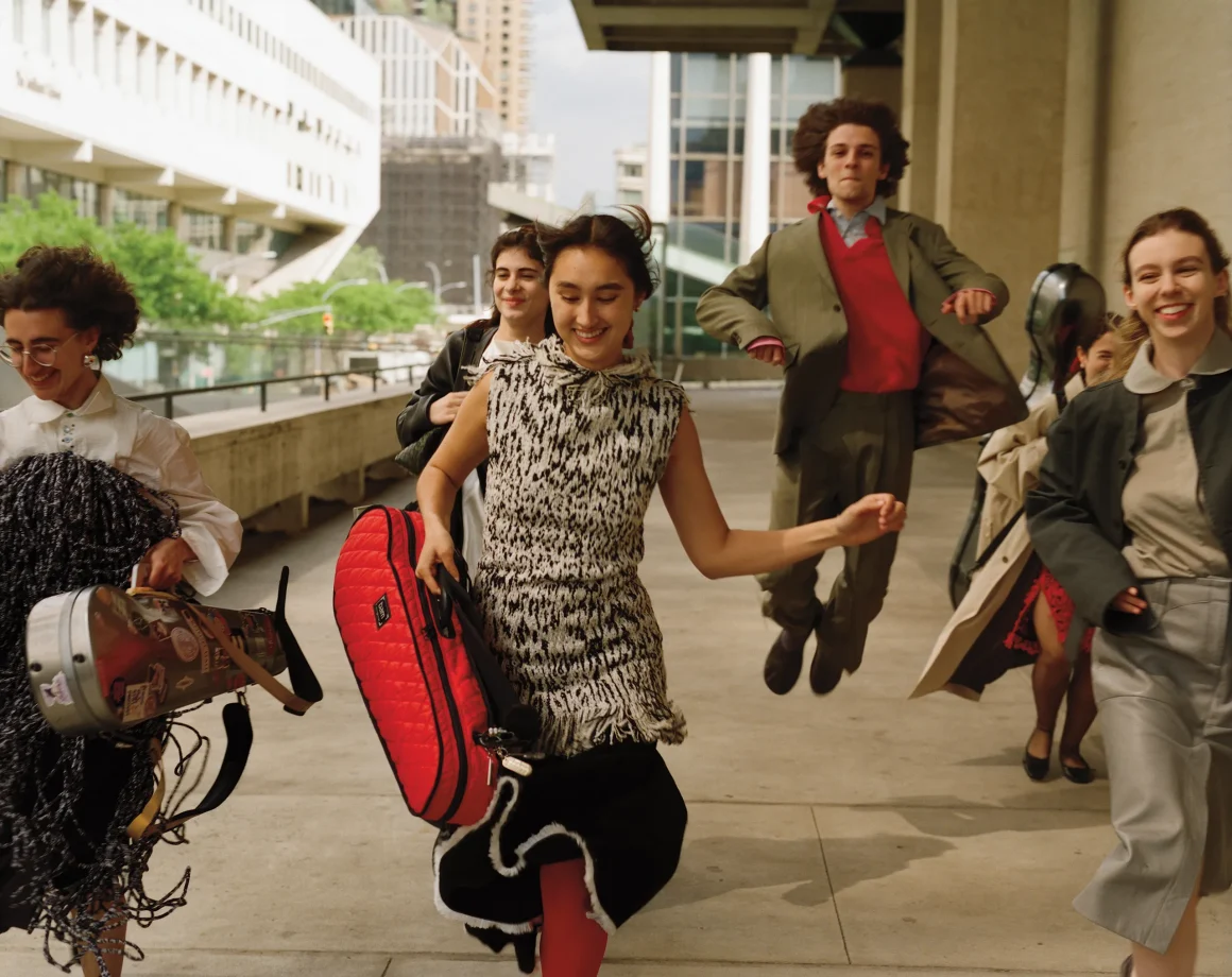 Making Music: The Young Virtuosos of the Juilliard School and the New York Philharmonic Score a Fashion Rhapsody